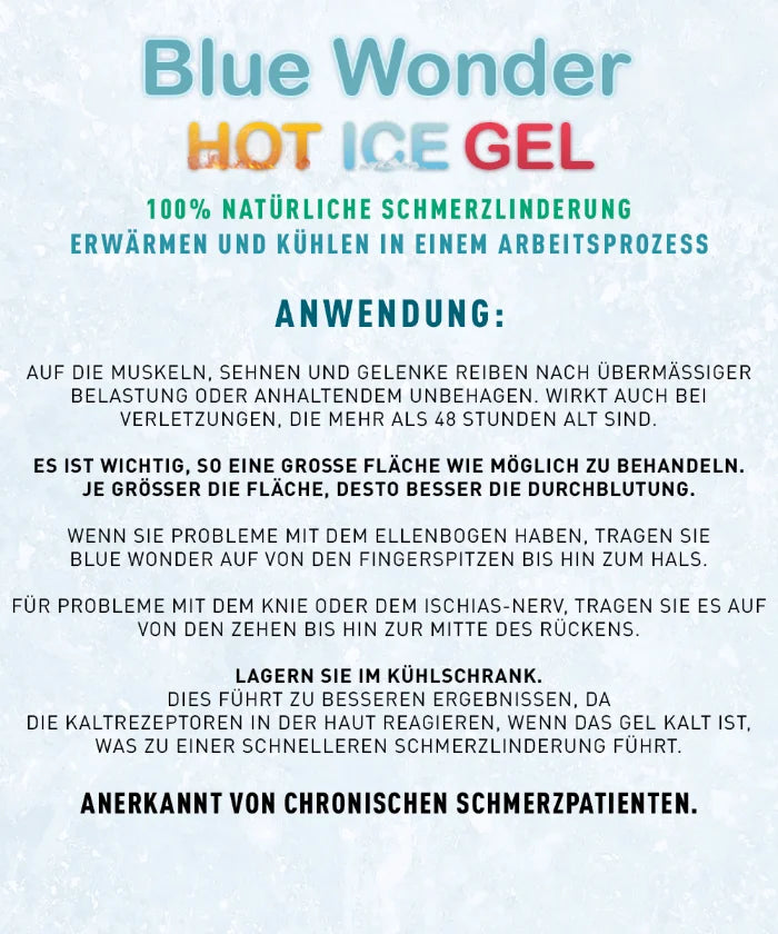 Blue Wonder Hot Ice Gel® - verschiedene Größen